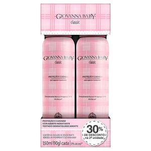 Desodorante Giovanna Baby Aero Fragrância 90G c/ 2 + 30% Desconto