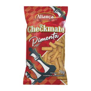 Salgadinho de Trigo Aliança Checkmate Pimenta 70g