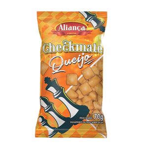 Salgadinho de Trigo Aliança Checkmate Queijo 70g