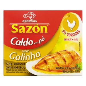 Caldo em Pó Sazon Galinha 32.5g c/ 5 Unid