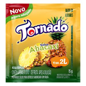 Refresco em Pó Tornado Abacaxi Pacote 15g