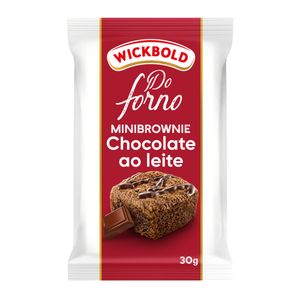 Minibrownie Wickbold do Forno Chocolate ao Leite Pacote 30g