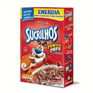 Cereal Matinal Kelloggs Sucrilhos Power Pops Chocolate Caixa 200g