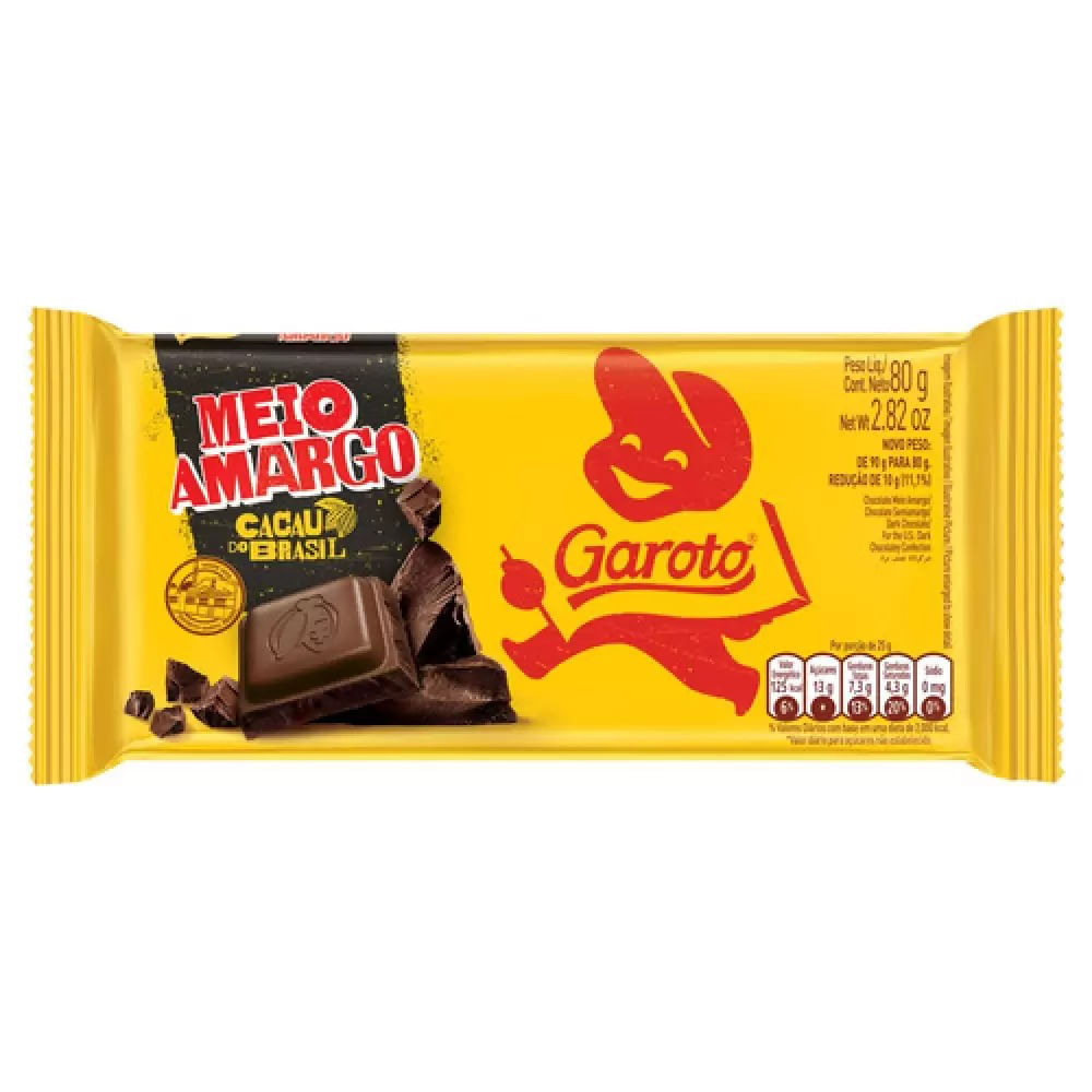 Chocolate em Barra Garoto Chocolate Branco c/ Biscoito Negresco