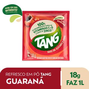 Refresco em Pó Tang Guaraná Pacote 18g