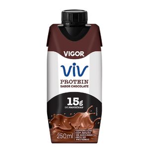 Bebida Láctea UHT Vigor Viv Protein Zero Lactose Chocolate Caixa 250ml