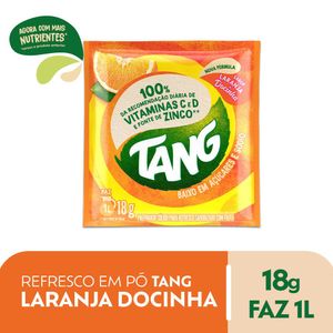 Refresco em Pó Tang Laranja Docinha Pacote 18g