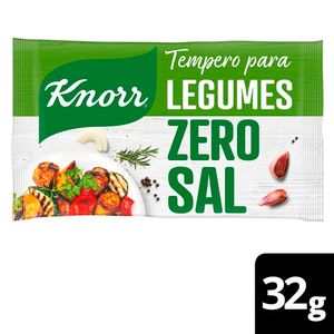 Tempero em Pó Knorr Zero Sal p/ Legumes Pacote 32g c/ 8 Unid de 4g Cada