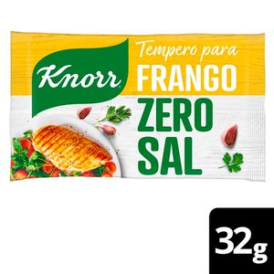 Tempero em Pó Knorr Zero Sal p/ Frango Pacote 32g c/ 8 Unid de 4g Cada