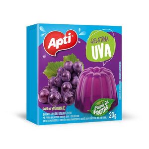 Gelatina em Pó Apti Uva Caixa 20g