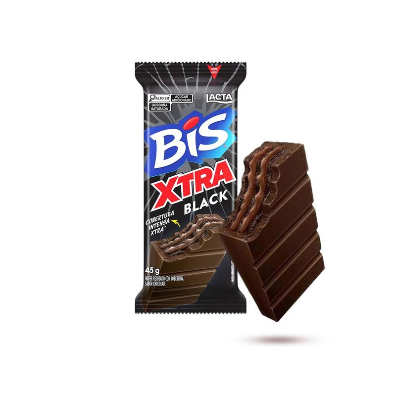 Wafer Oreo Cobertura Chocolate Branco e Biscoito Lacta Bis Xtra