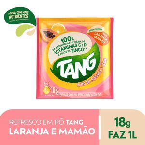 Refresco em Pó Tang Laranja e Mamão 18g