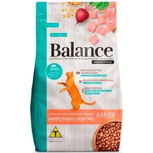 Alimento p/ Gatos Balance Adultos Frango e Vegetais Pouch 900g