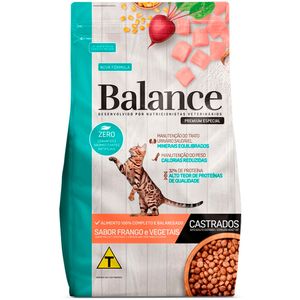 Alimento p/ Gatos Balance Adultos Castrados Frango e Vegetais Pouch 2.7Kg