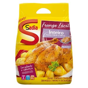 Frango Fácil! Sadia Inteiro Alho/Cebola/Ervas