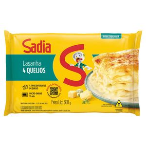 Lasanha Sadia 4 Queijos Congelada 600g