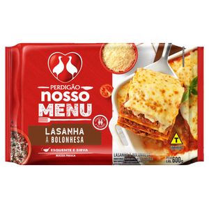 Lasanha Perdigão Bolonhesa Congelada 600g