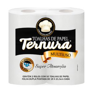 Papel Toalha Ternura 50 Folhas c/ 2 Unid