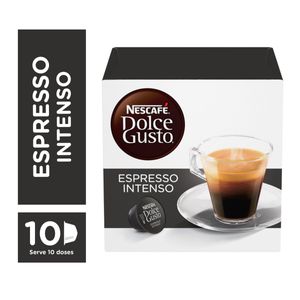 Café em Cápsulas Nescafé Dolce Gusto Torrado e Moído Espresso IntensoCaixa 80g c/ 10 Unid