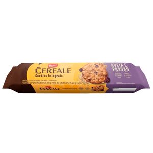 Biscoito Cookies Bauducco Cereale Integral Aveia e Passas 80g