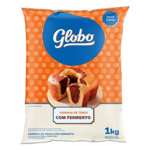 Farinha de Trigo Globo c/ Fermento Pacote 1Kg