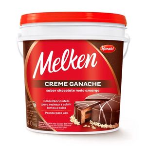 Creme Harald Melken Ganach Chocolate Meio Amargo Balde 4Kg