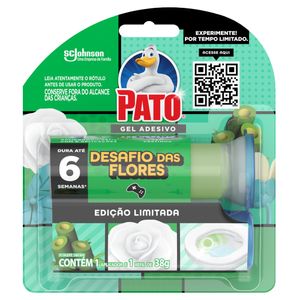 Detergente Sanitário Gel Adesivo Pato c/ Aplicador Desafio das Flores Refil 38g c/ 6 Edição Limitada