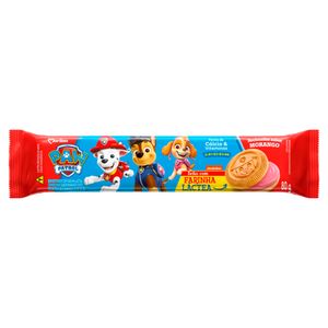 Biscoito Recheado Marilan Paw Patrol Morango 80g