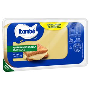 Queijo Mussarela Itambé Fatiado 1Kg Embalagem Econômica