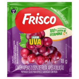 Refresco em Pó Frisco Uva 18g