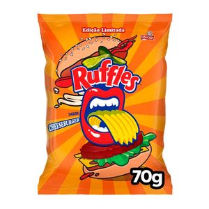 Batata Frita Ondulada Lanchonete Cheeseburger Ruffles 70g