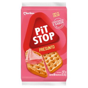 Biscoito Marilan Pit Stop Presunto Pacote 137g c/ 6 Unid de 22.8g Cada