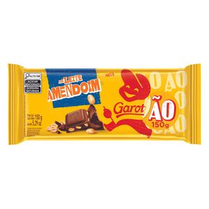 Chocolate Garotão ao Leite Amendoim Pacote 150g