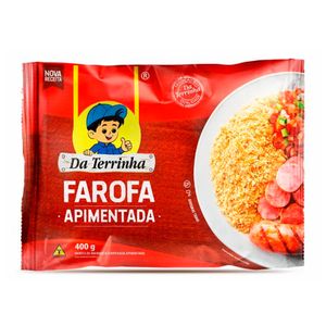 Farofa Pronta Da Terrinha Apimentada Pacote 400g