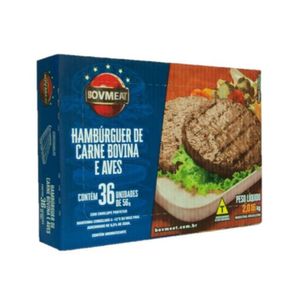 Hamburguer de Carne Bovina Bovmeat Congelado 56g