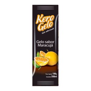 Gelo Saborizado p/ Bebidas Kero Gelo Congelado Maracujá 200ml