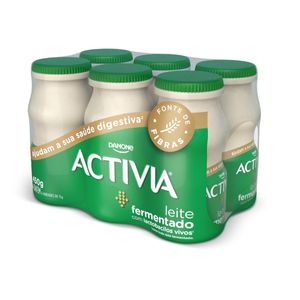 Leite Fermentado Desnatado Activia Baunilha Frasco 450g c/ 6 Unid