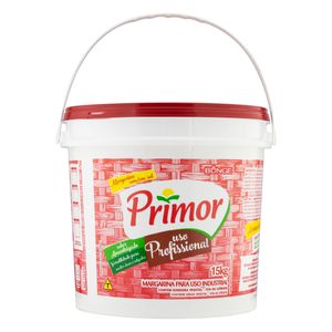 Margarina Primor c/ Sal 75% Lipídios Balde 15Kg