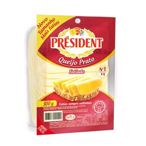 Queijo Prato Président Fatiado 300g