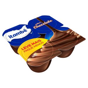 Sobremesa Láctea Itambé Chocolate Bandeja 360g c/ 4 Unid Leve + Pague -