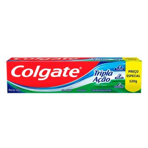 Creme Dental Colgate Tripla Ação Menta 120g Preço Especial