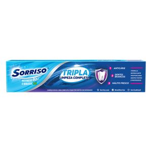 Creme Dental Sorriso Tripla Limpeza Completa 140g Leve + Pague -