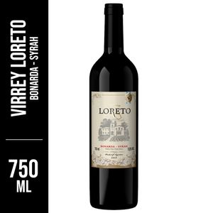 Vinho Argentino Virrey Loreto Bonarda Syrah Tinto 750ml