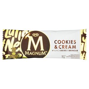 Picolé Kibon Magnum Cookies Cream 77g