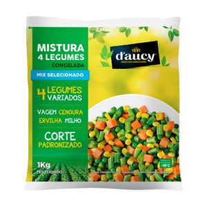 Mistura Daucy 4 Legumes Congelado 1Kg