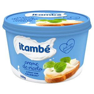 Creme de Queijo Ricota Itambé Light Pote 380g