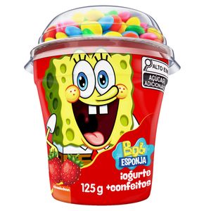 Iogurte Batavo Bob Esponja Morango c/ Confeito Copo 125g