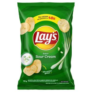 Batata Frita Lisa Lays Sour Cream 115g