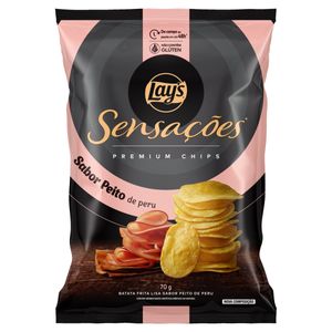 Batata Frita Lisa Lays Sensações Premium Peito de Peru 70g