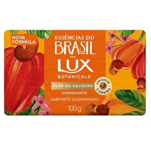 Sabonete em Barra Lux Glicerinado Botanicals Essências do Brasil Flordo Cajueiro 100g